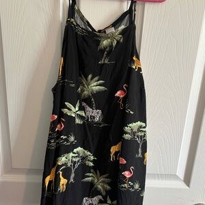 Tropical Animal Print Womens sleeveless top size S